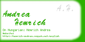 andrea hemrich business card